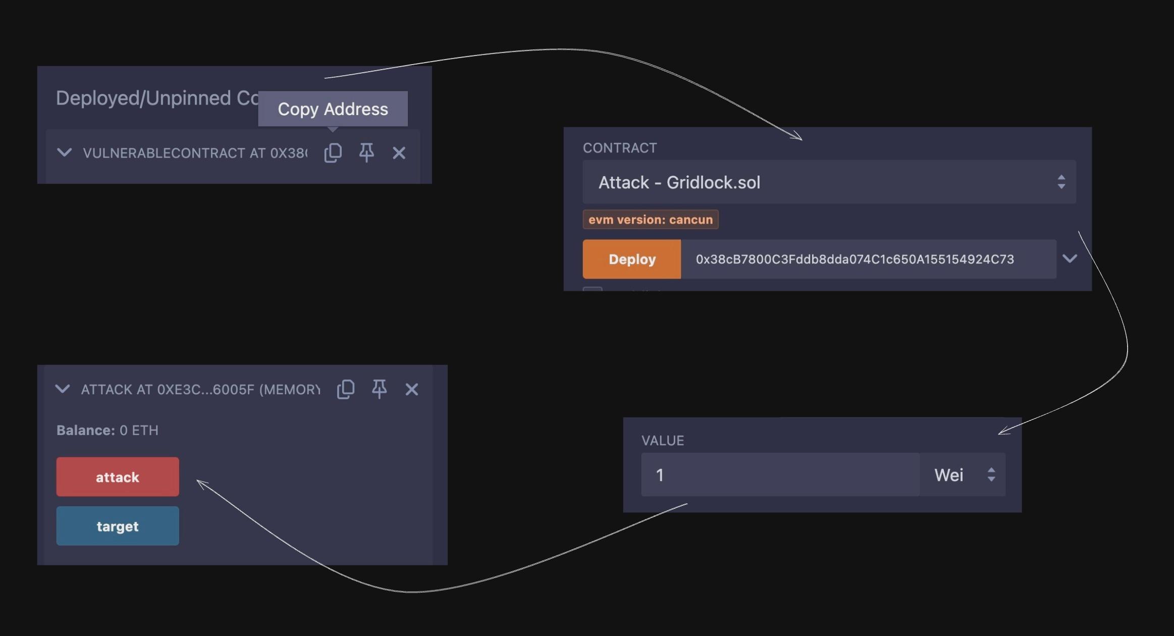 Attack Contract Deployment